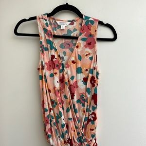 Market & Spruce Pink Women’s Floral Top